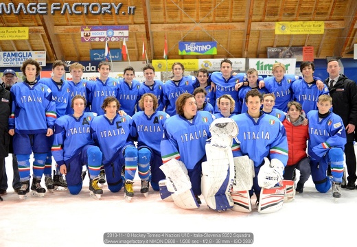 2018-11-10 Hockey Torneo 4 Nazioni U16 - Italia-Slovenia (2-4)